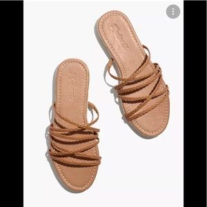 The Kathryn Espadrille Slide Sandal in Leather